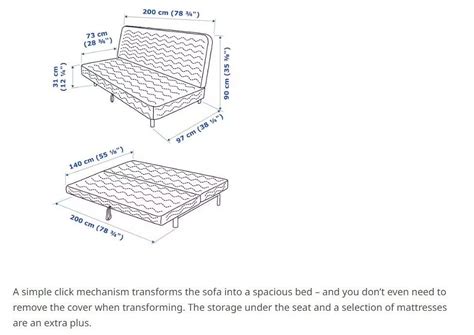 Ikea Sofa-Bed, Furniture & Home Living, Furniture, Sofas on Carousell