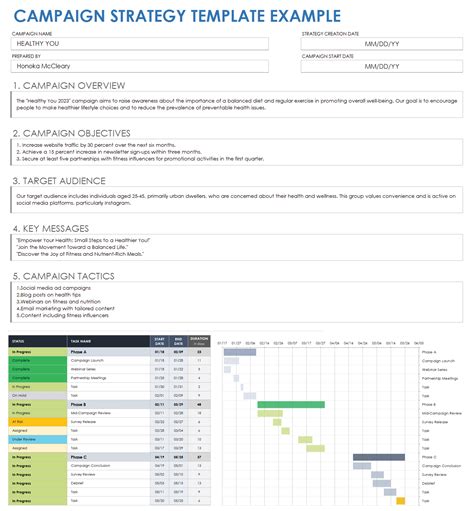 Free Campaign Strategy Templates