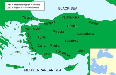 The Regions of Ancient Anatolia (Illustration) - World History Encyclopedia