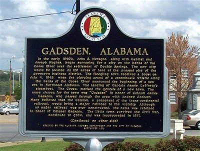 Gadsden, Alabama - Gadsden, AL - Alabama Historical Markers on ...