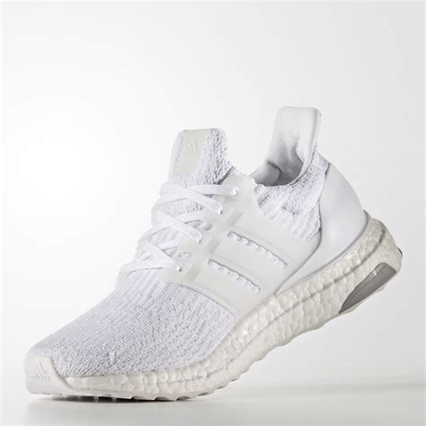 Adidas Ultra Boost Womens White Sneakers Running Sports Shoes Trainers ...