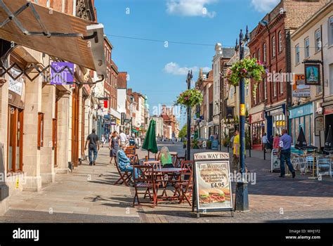 Cityscape at Gloucester city center, Gloucestershire, England, UK Stock ...