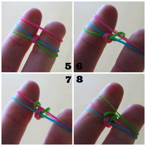 rubber band bracelets without the loom! - A girl and a glue gun