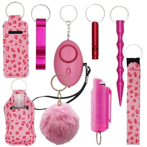 Fight Fobs® Pink Leopard Defensive Key Chain Gift Set | Defense Divas®