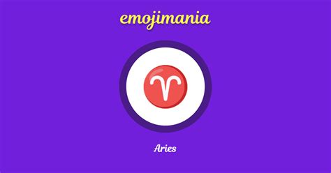 ♈ Aries emoji Copy & Paste - Emojimania