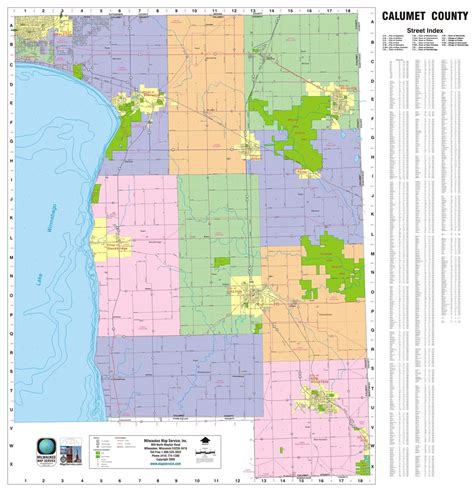 TheMapStore | Calumet County Wisconsin Wall Map