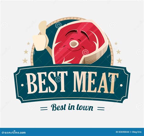 Meat Shop Stall With Meats Products Vector Illustration | CartoonDealer ...