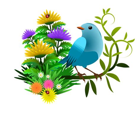 Download Illustration, Bird, Flowers. Royalty-Free Stock Illustration ...