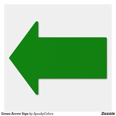 Green Arrow Sign | Zazzle | Green arrow, Arrow signs, Create sign