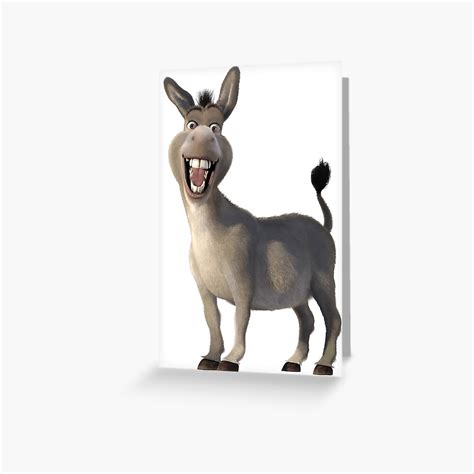 "Donkey- SHREK Sticker" Greeting Card for Sale by naomipost | Redbubble