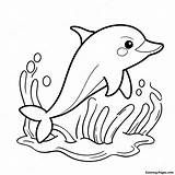 Cute Baby Dolphin Coloring Page  Pagescom sketch template