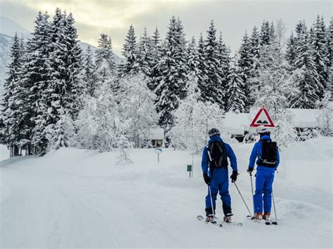 Skiing in Winter in Vestland, Norway. Ski Sports, Hikers Editorial ...