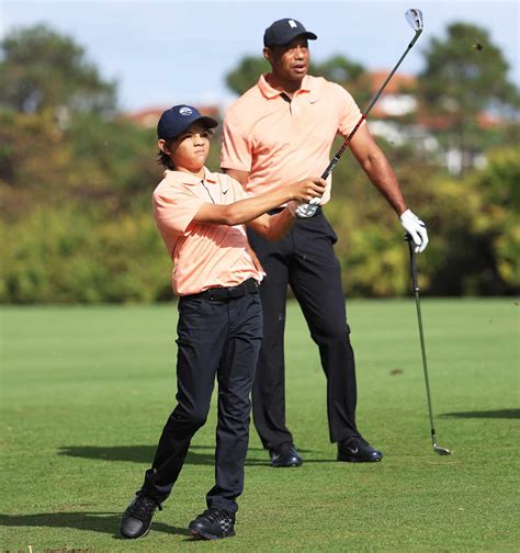 Tiger Woods and Son Charlie Begin PNC Championship