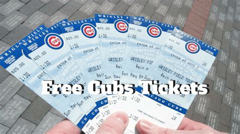 Stop What You're Doing! FREE CUBS TICKETS!!! This Isn't a Drill ...