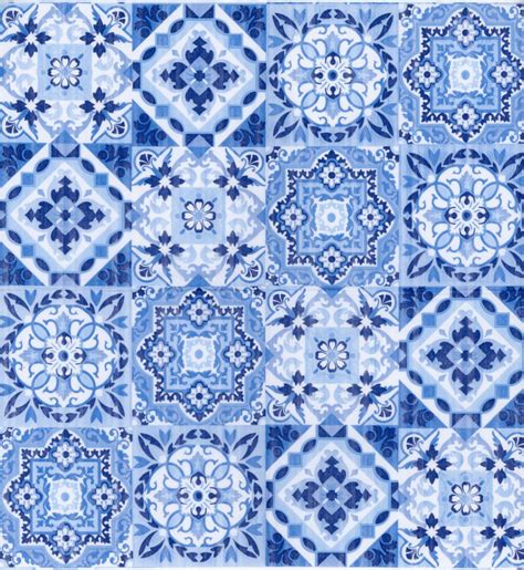 Decoupage Napkins of blue tiles pattern | Luncheon paper Napkins for decoration| party napkins