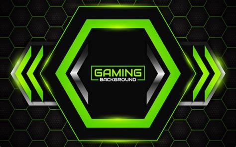 Premium Vector | Abstract futuristic black and green gaming background