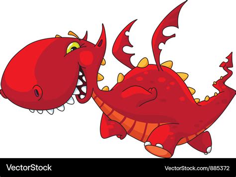 Funny dragon Royalty Free Vector Image - VectorStock