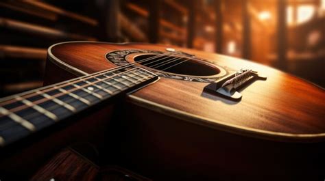 Premium AI Image | Closeup Western Guitar Music