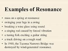 Examples Of Resonance In Everyday Life