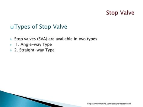 Stop valve ppt | PPT