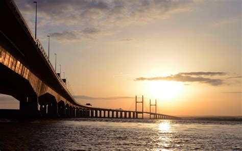 Brown bridge, bridge, water, sky HD wallpaper | Wallpaper Flare