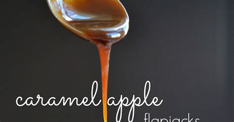 Caramel apple flapjacks