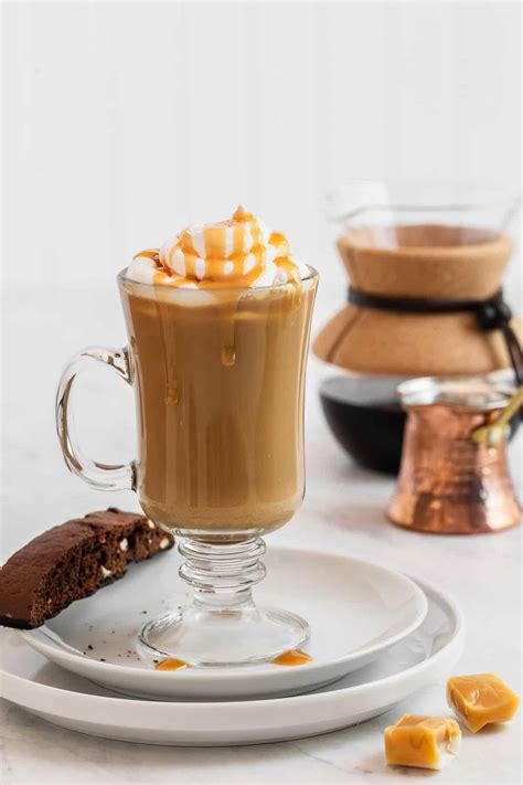 Caramel Latte Recipe (video) - Easy Starbucks Copycat Drink