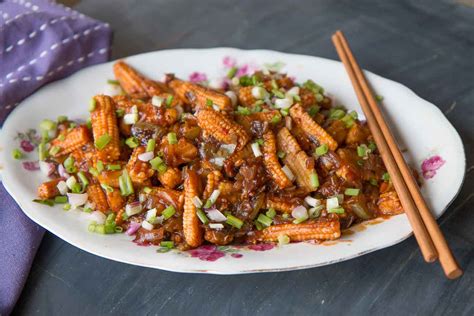 Chilli Baby Corn (Manchurian) Recipe by Archana's Kitchen