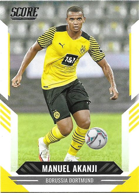 Manuel Akanji 2021-22 Score FIFA #123 Borussia Dortmund Soccer Card