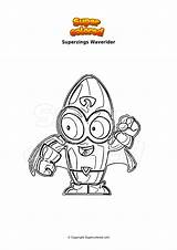 Coloriage Superzings Waverider  Supercoloredcom sketch template