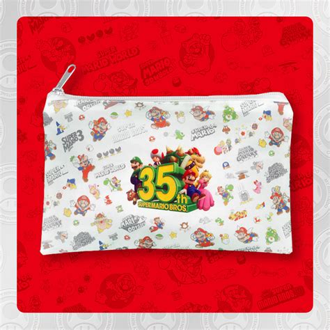 Super Mario 35th Anniversary Zipper Pouch - The Gaming Shelf