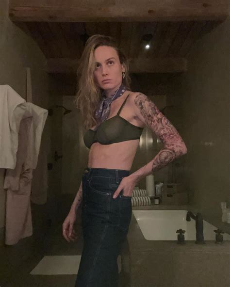 Brie Larson Shocks Fans With Temporary Sleeve Tattoo: ‘You Didn’t Even ...