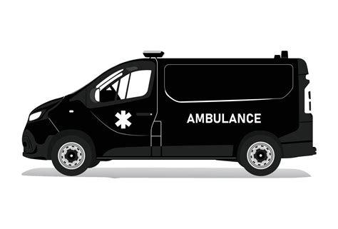 Ambulance Car Silhouette, Emergency Medical Vehicule 20491104 Vector Art at Vecteezy