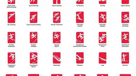 Winter Olympics: Beijing 2022 unveils sports pictograms to welcome the ...