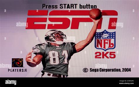 ESPN NFL 2K5 - Sony Playstation 2 PS2 - Editorial use only Stock Photo ...