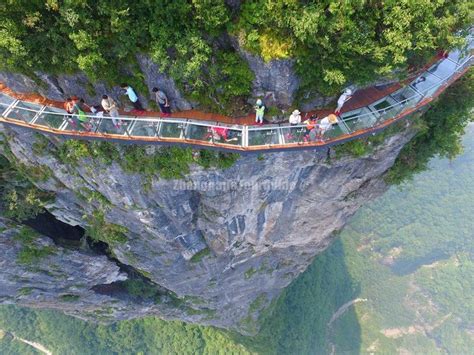 Glass Walkway in Tianmen Mountain