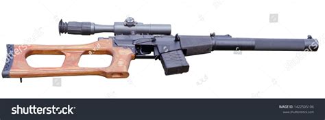 Modern Russian Sniper Rifle Optic Scope Stock Photo 1422505106 ...