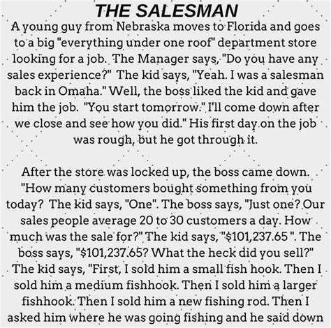 THE TALENTED SALESMAN- A SHORT FUNNY STORY - trendingtalks.com in 2022 ...