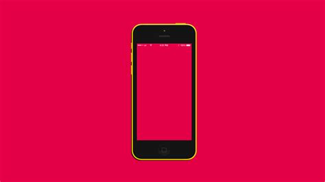 an iphone with a pink background and yellow border on the bottom right ...