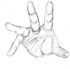 Hands Reaching Up Drawing