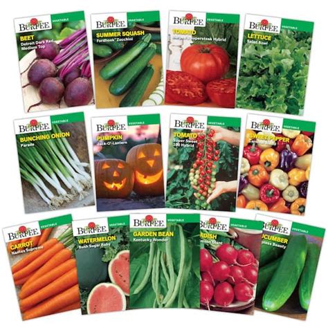 Burpee General Vegetable Garden Seed Collection (13-Pack) 93094 - The Home Depot