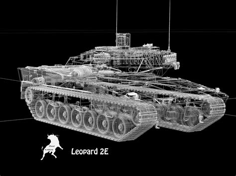 3d leopard tank model