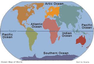 Five Oceans of the World | Names, Sizes & Map - Lesson | Study.com