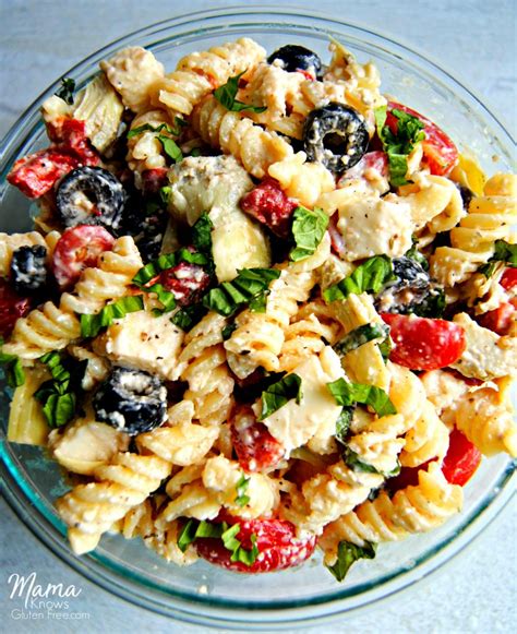 Creamy Italian Pasta Salad {Gluten-Free} - Mama Knows Gluten Free