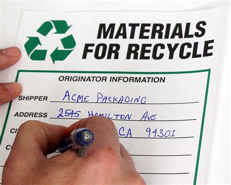 Recyclable Waste Signs & Labels