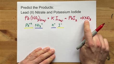 Predict the Products: Pb(NO3)2 + KI ... Lead (II) Nitrate + Potassium Iodide - YouTube