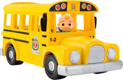 Amazon.com: Cocomelon Musical Yellow School Bus ,WT80113: Toys & Games