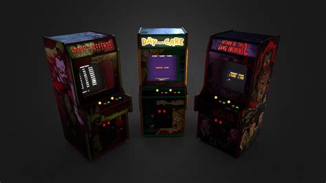 FNAF Arcade Cabinets | Fan Art - 3D model by Meadow [1d68ec1] - Sketchfab