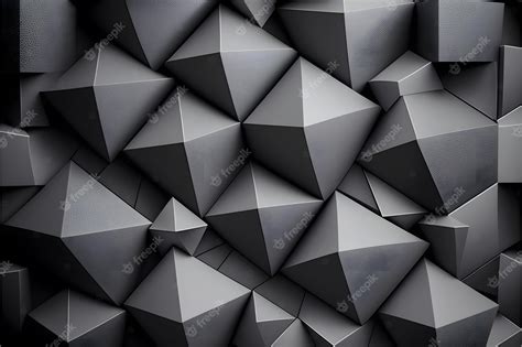 Premium Photo | Grey geometrical shapes background