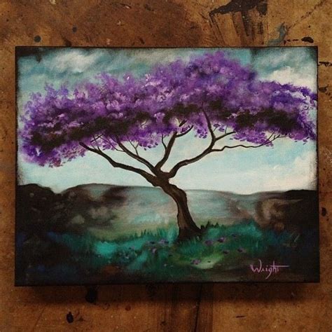 Original Purple Tree Painting Joel Wright | Art & posters | Pinterest | Trees, Purple trees and ...